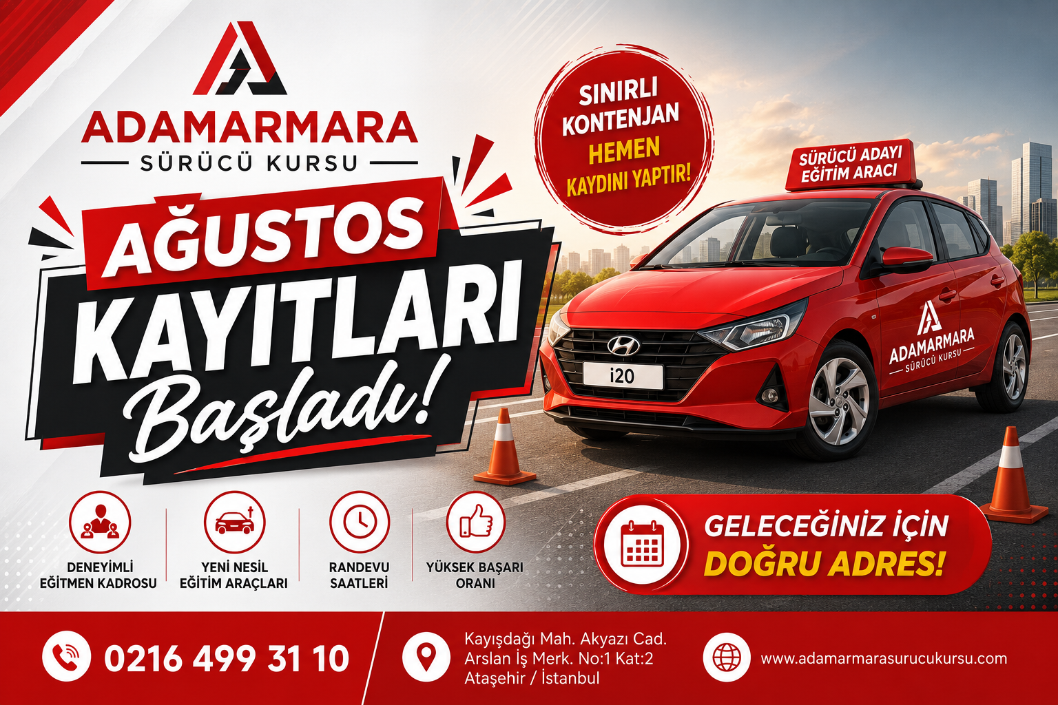 Ağustos 2026 Kayıtları Başladı !